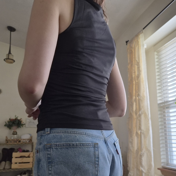 Old Navy Black Sleeveless Tank Top • Size S Tall - Picture 2 of 6